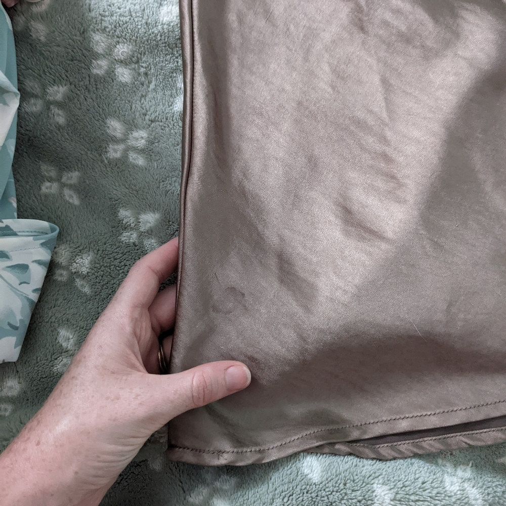 Oak + Fort Midi Slip Dress Taupe Size S - Picture 10 of 12